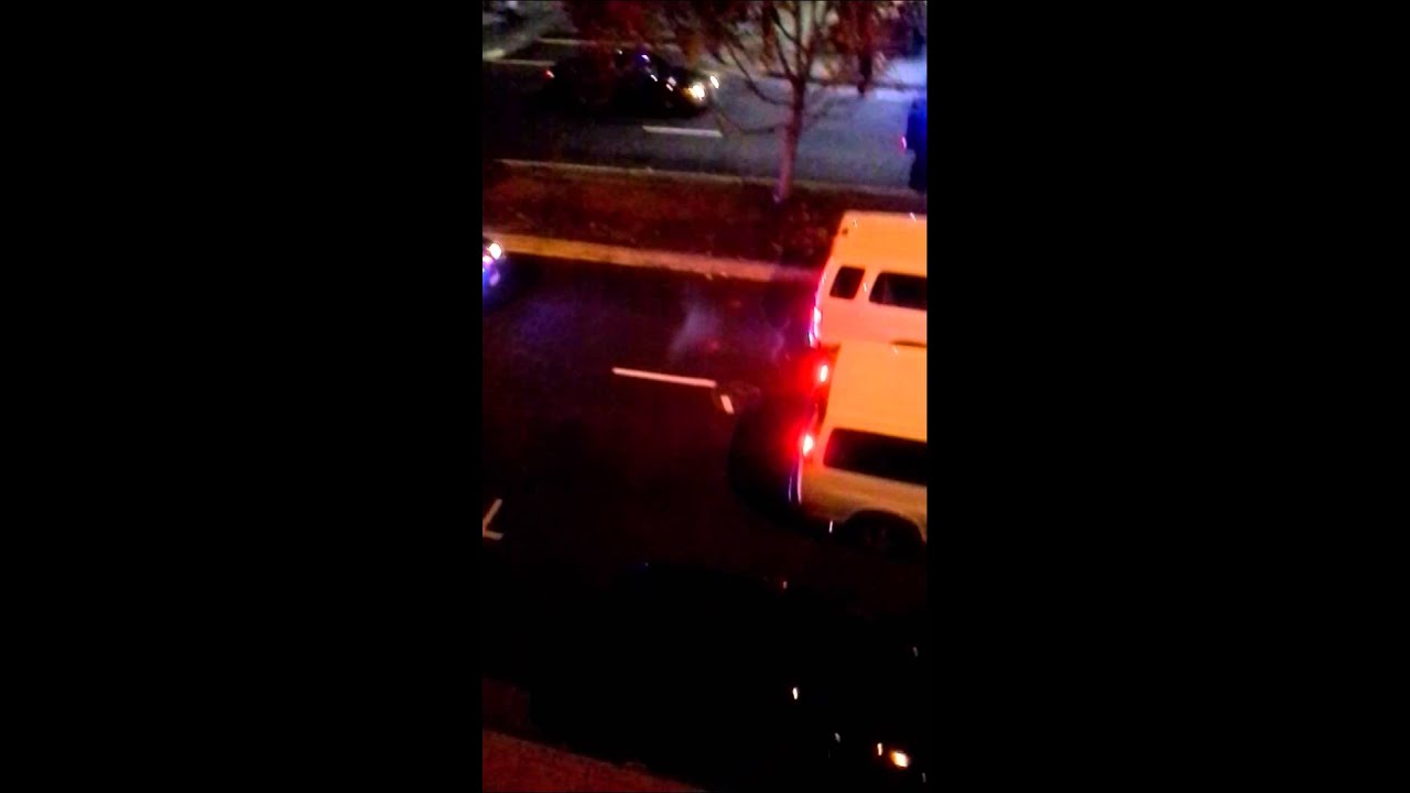 Police Procession Behind Oakland March