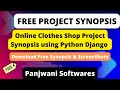 Project Synopsis - Online Clothes Shop using Python Django