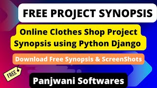 Project Synopsis - Online Clothes Shop using Python Django