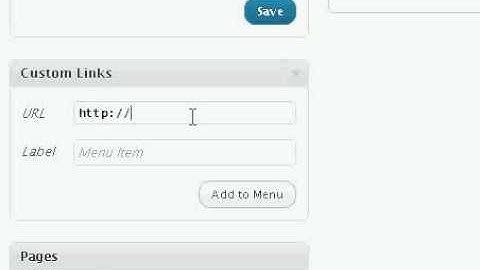 Create WordPress 3.0 Navigational menus.avi