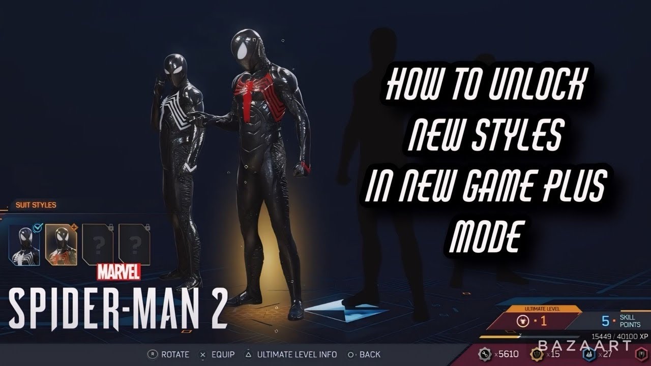 How To Unlock New Styles After Reaching Level 60 In Marvel's Spider-Man ...