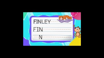 How To Write FINLEY -- SUPER FAST | Write With Me! -- FOR KIDS | #shorts