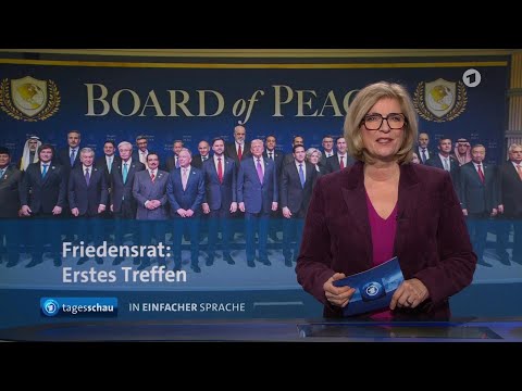 tagesschau in Einfacher Sprache 19:00 Uhr, 19.02.2026

tagesschau in Einfacher Sprache 19:00 Uhr

Friedensrat: Erstes Treffen, Gro&szlig;britannien: Ex-Prinz Andrew festgenommen, S&uuml;dkorea: Ex-Pr&auml;sident muss ins Gef&auml;ngnis, Mitte von Deutschland: Probleme wegen Schnee, Das Wetter

Die "tagesschau in Einfacher Sprache" &ndash; immer Montag bis Freitag um 19:00 Uhr bei tagesschau24 und rund um die Uhr in der Mediathek. Nachrichten in Einfacher Sprache richten sich vor allem an Menschen mit Lese-, Lern- und/oder H&ouml;rschwierigkeiten sowie an Menschen mit geringen Deutschkenntnissen.

#tagesschau #Einfacher #Sprache #1900 #Uhr