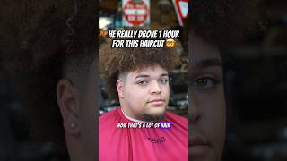 He Really Drove an Hour for this cut 💈🔥🙏🏿 #haircut #barber #barbershop #icespice #mohawk