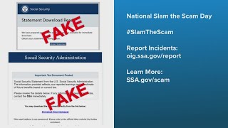 Social Security Administration's Slam the Scam Day: Spotting the red flags and how to report