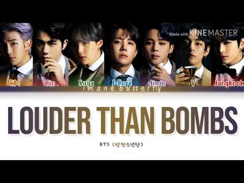 BTS  - louder than bombs (Color-Coded Lyrics)