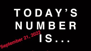 Todays Number Is 92122