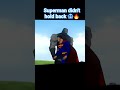 Superman STOPS holding back #shorts #dc #superman #dcuniverse