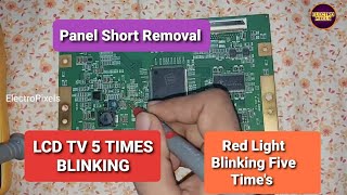 How to Fix Sony 40 inch LCD TV 5 Time's Red Light Blinking|KLV-40S400A|Panel Short Removal| Part 1 How to Fix Sony 40 inch LCD TV 5 Time's Red Light Blinking|KLV-40S400A|Panel Short Removal| Part 1
