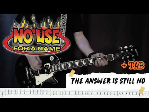 No Use For a Name - The Answer Is Still No (Guitar Cover + TAB on Screen)