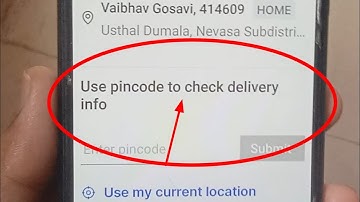 Flipkart Use pincode to check delivery info problem solution