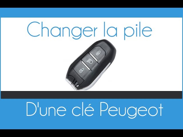 Remplacer la pile de votre clé Peugeot ou Citroën DS4 DS5 C4 