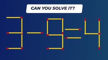 Move Only 1 Matchstick To Fix The Equation