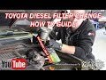 Toyota Fuel Filter Change & Warning Reset (All Diesels) - How To Guide