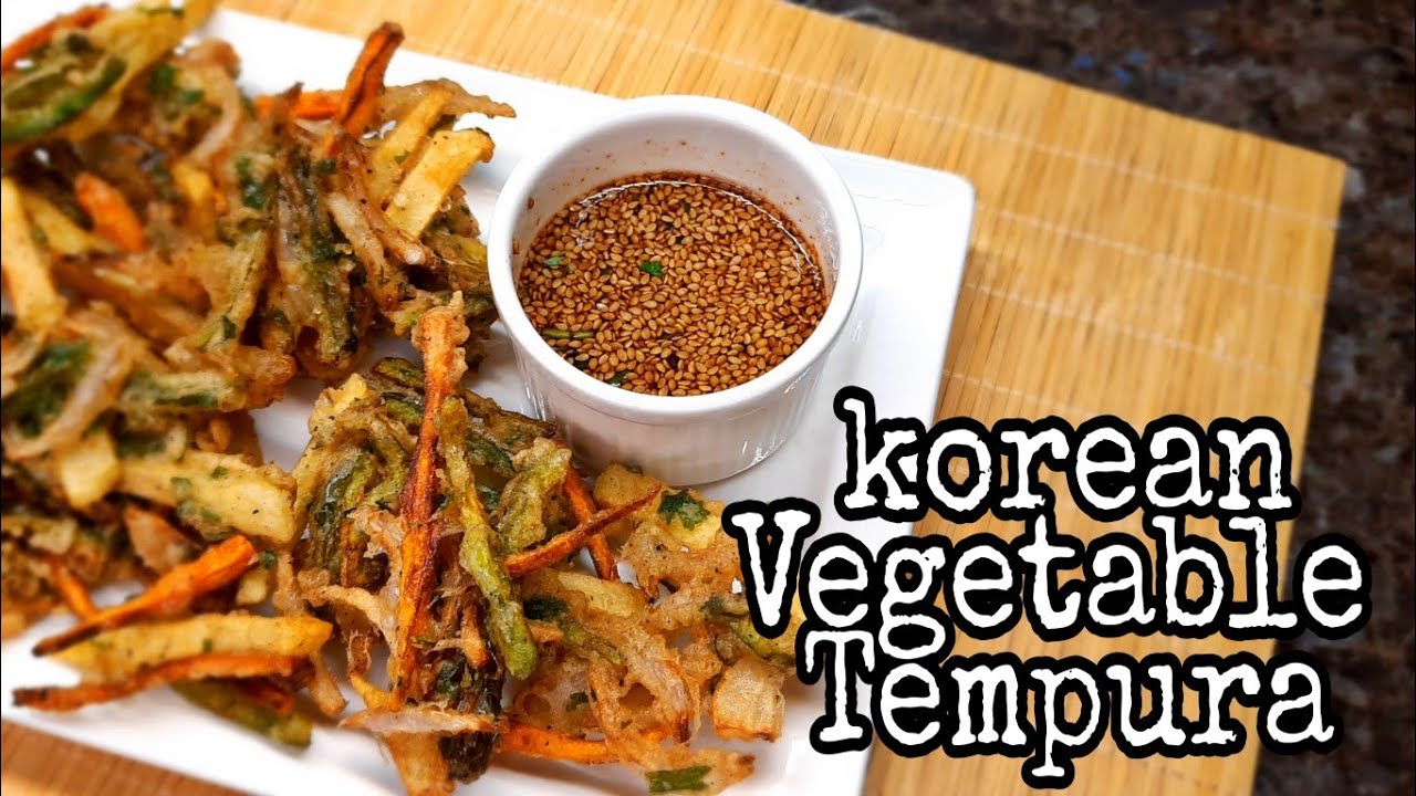Korean Vegetable Tempura Crispy and light vegetable Tempura Aftari