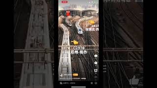 🔥OMG！Bullet train crash !!! Seriously 😳#train #adventure #challenge #crash #speed