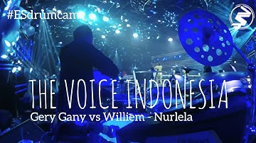 Echa Soemantri - Gery Gany vs Williem - Nurlela | The Voice, Battle Round #ESdrumcam