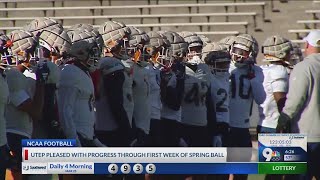 UTEP football on schedule through first week of spring practices