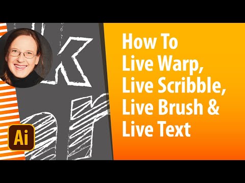How to Warp, Scribble and then Apply a Brush to Editable Text in Adobe Illustrator