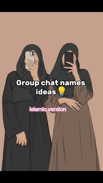 Islamic group chat names ideas 🎀💫 #islamicvideo #shorts #trending #viral