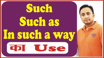 Such, Such as & In such a way