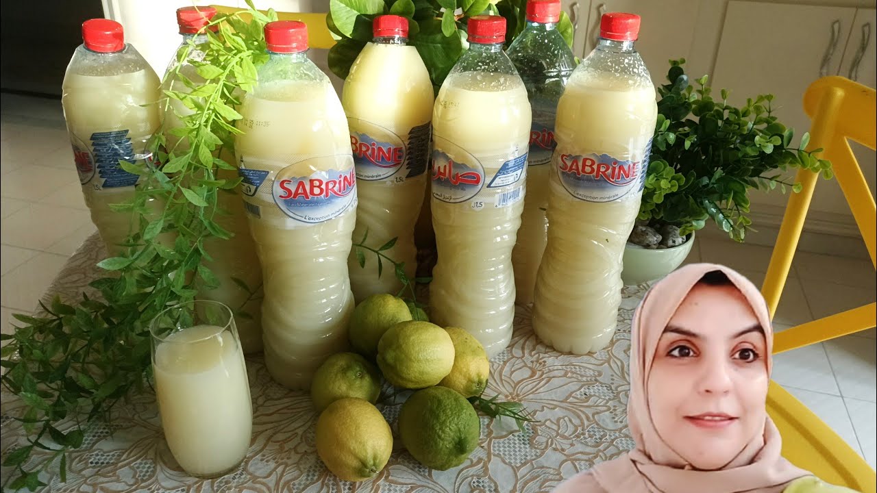 سيتروناد الفرح التونسي 🇹🇳خالي مالمرارة ويقعد بالعام لتقديم بطريقة احترافية  citronnade 🍋 tunisienne