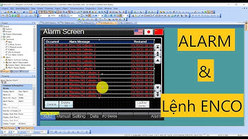 #HMI 5 Cách dùng ALARM và lệnh Enco để thông báo sự cố trong HMI Got2000 và PLC Mitsubishi
