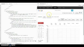 Google Calendar using Bootstrap