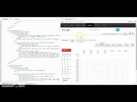 Google Calendar using Bootstrap