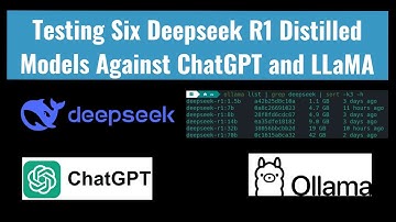 Testing Six Deepseek R1 Distilled Models Against ChatGPT-4 and LLaMA-3