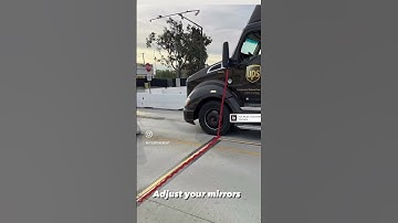 How to properly adjust your mirrors. #ups #ontario #california #safety #truck