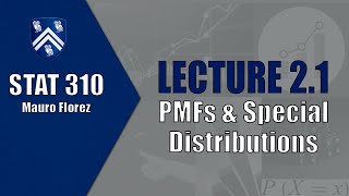 Lesson 2.1: PMFs & Special Distributions [6/6] - Poisson Distribution Profile