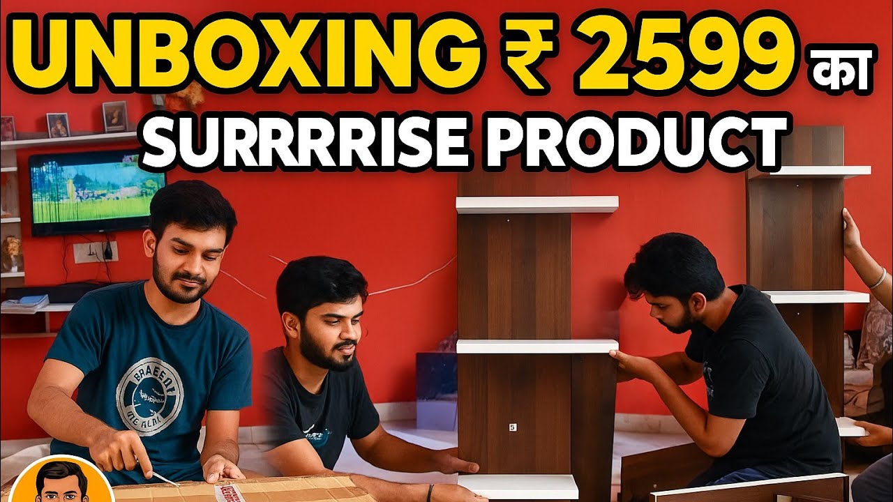 Unboxing ₹2599 का Surprise Product | Amazon TV Unit DIY Assembly at Home