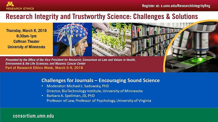 Plenary: Challenges for Journals  Encouraging Sound Science (Barbara A. Spellman)