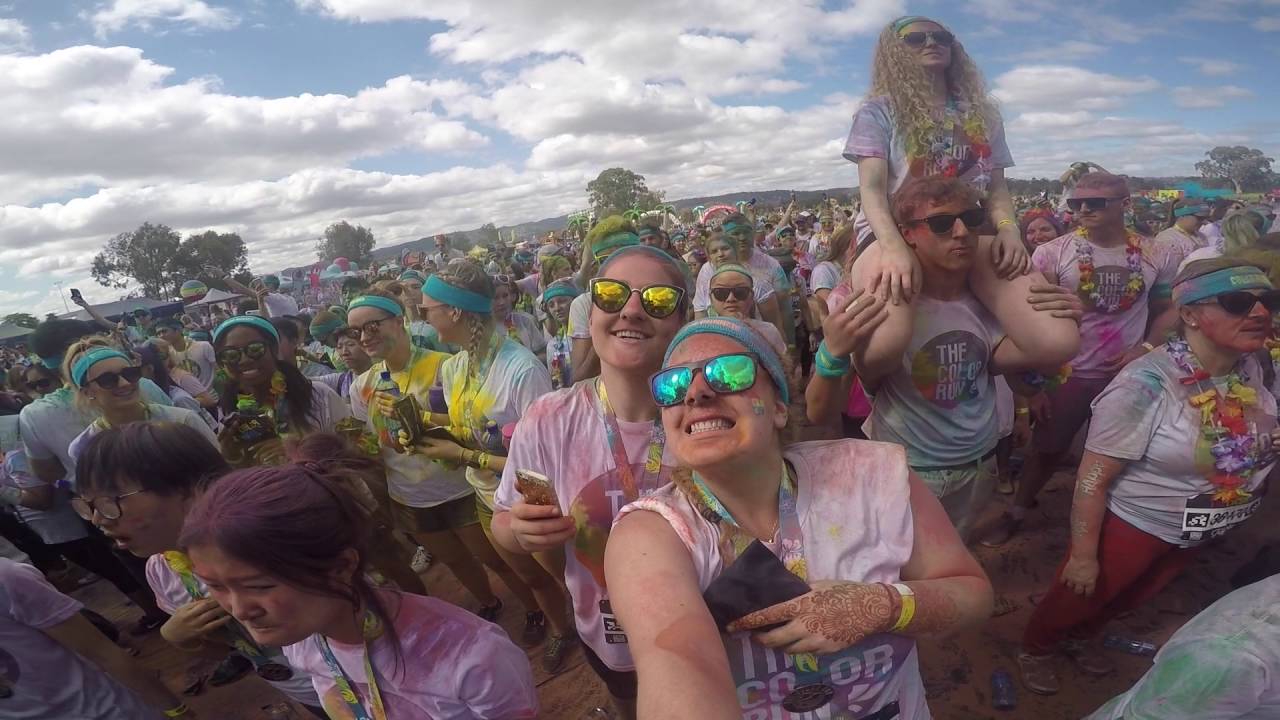 COLOR RUN ❤️💜💛💚💙 // Adelaide • GOPRO HERO 4