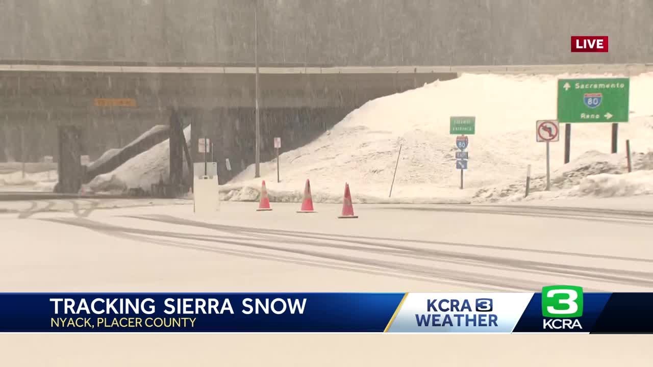 Christmas Eve in the Sierra | Snow updates at 8 a.m. - YouTube