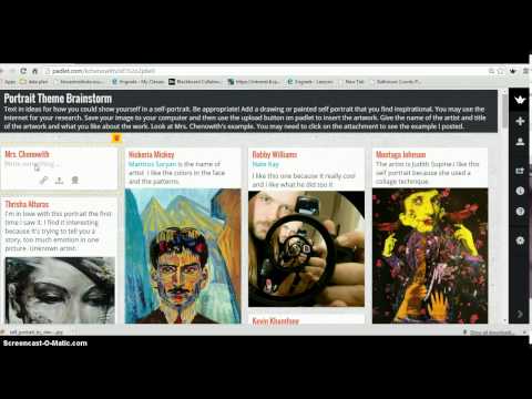 Padlet for brainstorming