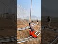 支えを走らせる：チームワークで完成するビニールハウス設営