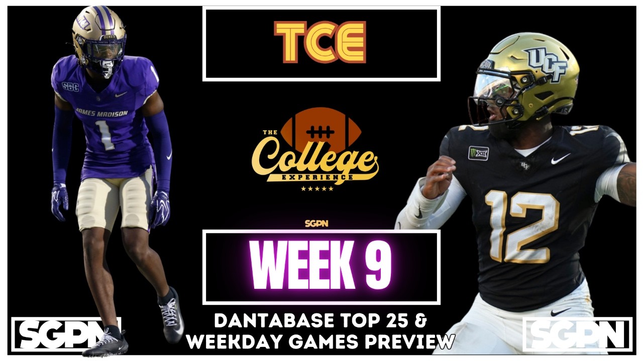 Week 9 Weekday Games Preview & Dantabase Top 25 | The College Football ...