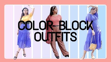 COLOR BLOCKING OUTFIT | HOW TO COLOR BLOCK YOUR OUTFIT ?| COLORBLOCK YOUR OUTFIT 2020 KRUTIKA ZIMAN.