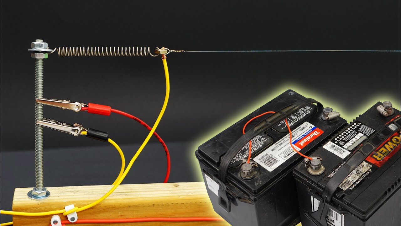 Hot Wire Foam Cutter Powered by Car Batteries. Wire and Voltage Calculator