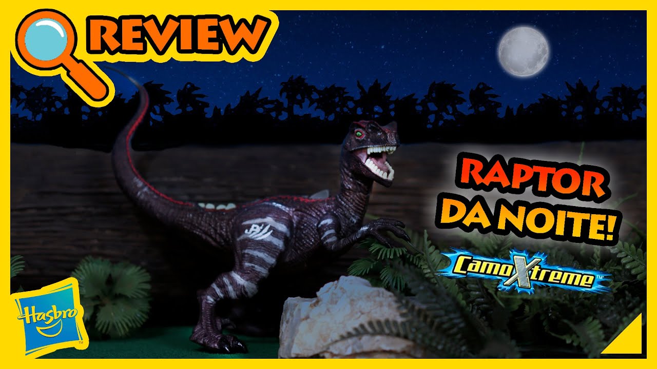 Velociraptor Noturno Camo Xtreme Night Raptor Hasbro Jurassic Park ...