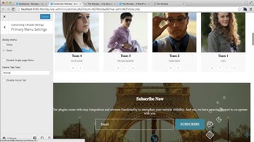 Free WordPress Theme Monday - How to Enable Disable OnePage Menu and Create a Menu | WordPress Blog