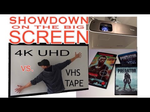 4k Uhd Vs Vhs Vs Bluray Showdown On The Big Screen Youtube