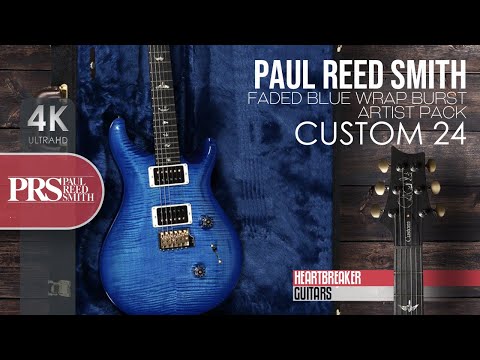 PRS Custom 24 with Faded Blue Wrap Burst - Artist Pack! - YouTube