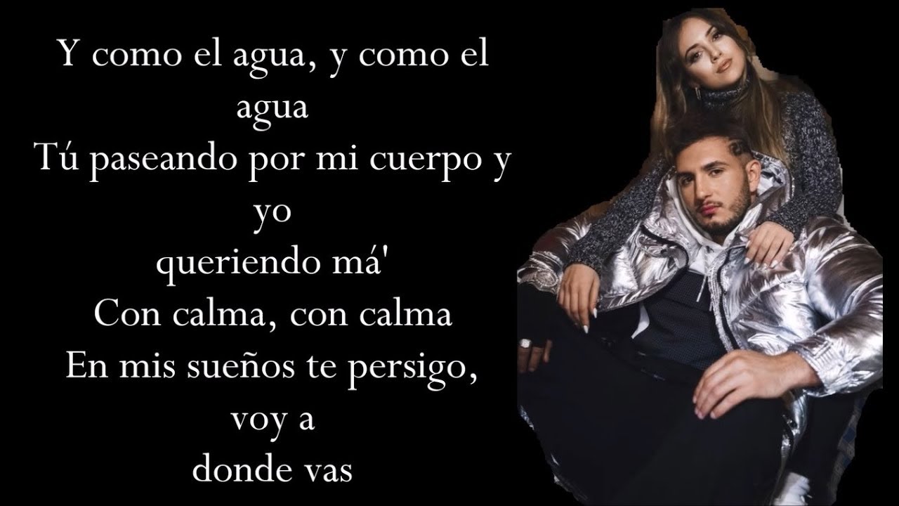 COMO EL AGUA REMIX (Letra) ANA MENA ft OMAR MONTES - YouTube