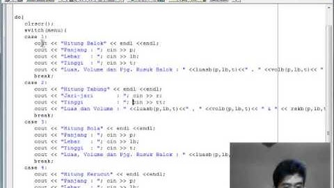 Video Luas dan Volume Bangun Ruang dengan c++