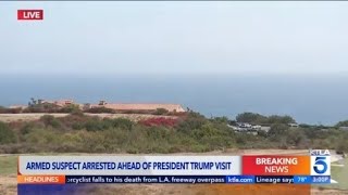 Armed suspect arrested at Rancho Palos Verdes golf course ahead of Trump visit
