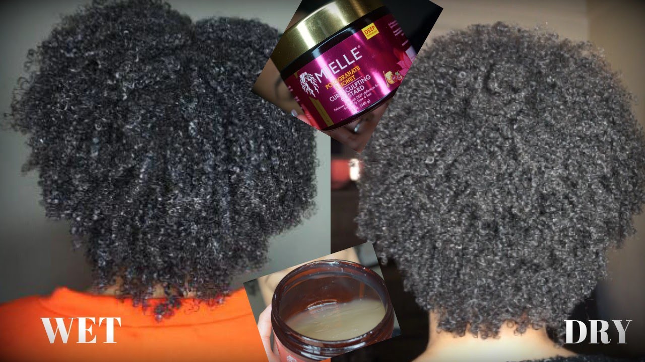 Mielle Organics Pomegranate & Honey Curl Sculpting Custard Demo