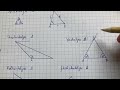 Arten von Dreiecken und Grundvokabel zum Dreieck